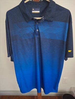 Jack Nicklaus NWOT Men’s Blue Ombre Performance Polo Mens XL